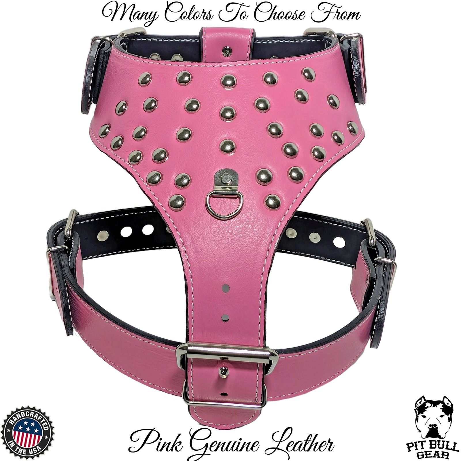 Y20 - Studded Leather Dog Harness