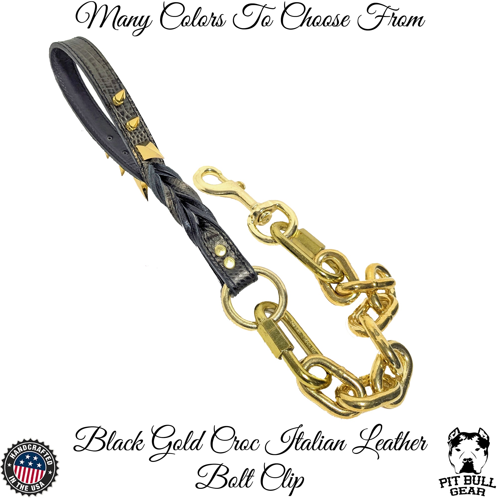 Gold chain fashion leash