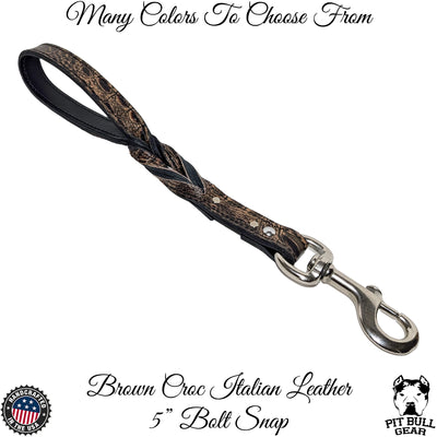 Twisted Leather Leash - 1" Wide