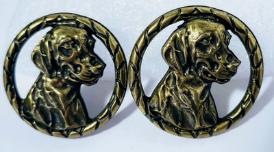 Concho - Circle Labrador Retriever Conchos - (set of 2)