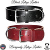 LB205 - 2" Wide 2-Ply Latigo Leather Dog Collar