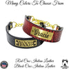 LM7NG - 2" Wide Personalized Leather Martingale Dog Collar