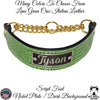 LM7NG - 2" Wide Personalized Leather Martingale Dog Collar