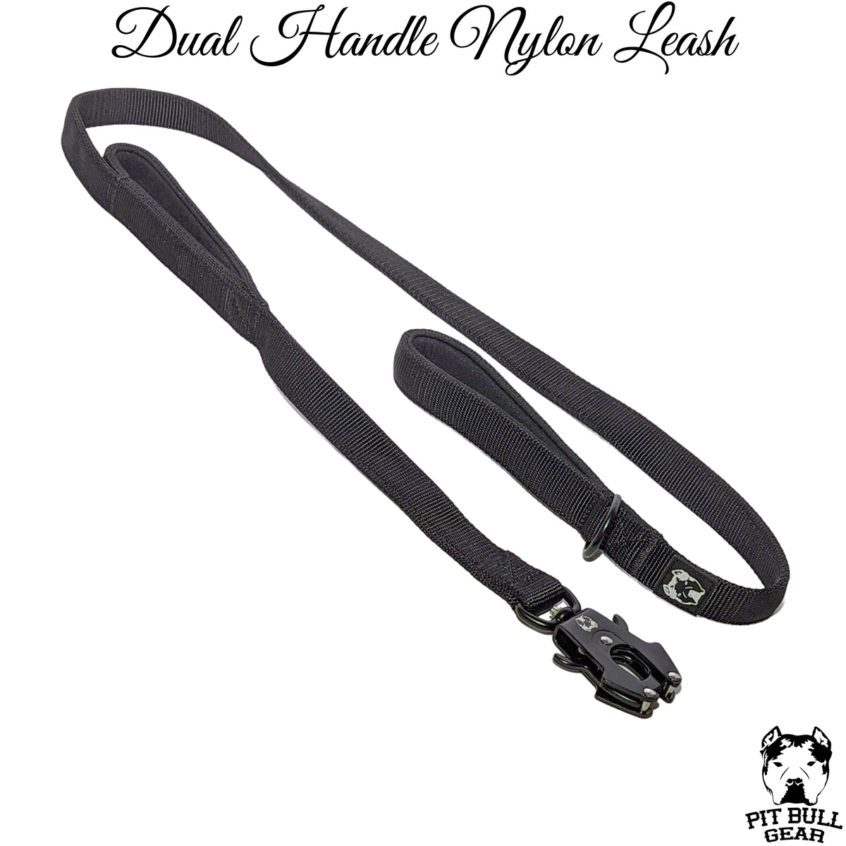 Dual Handle Nylon Leash Heavy Duty Traffic Nylon Leash Frog Clip