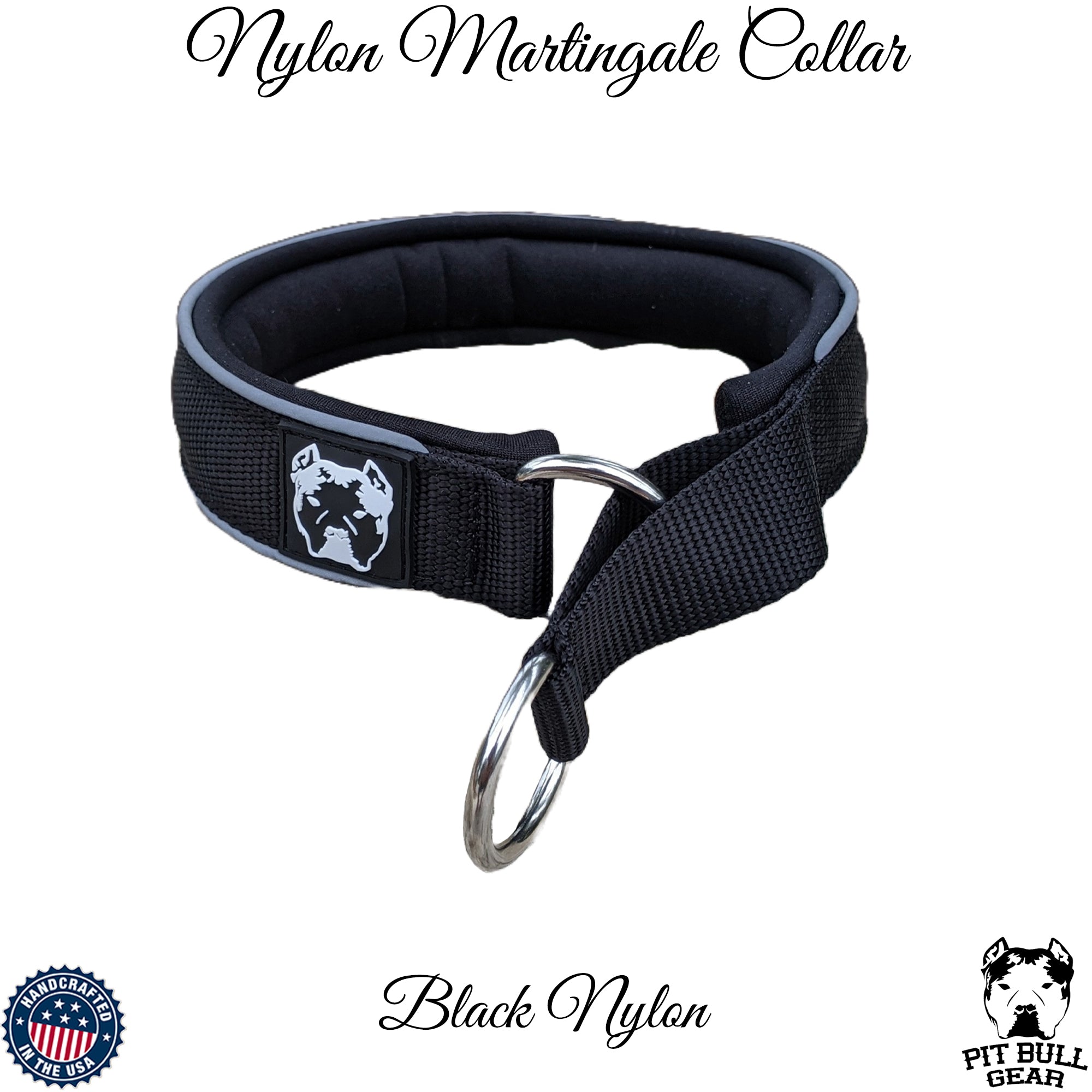 Padded leather martingale sales collar