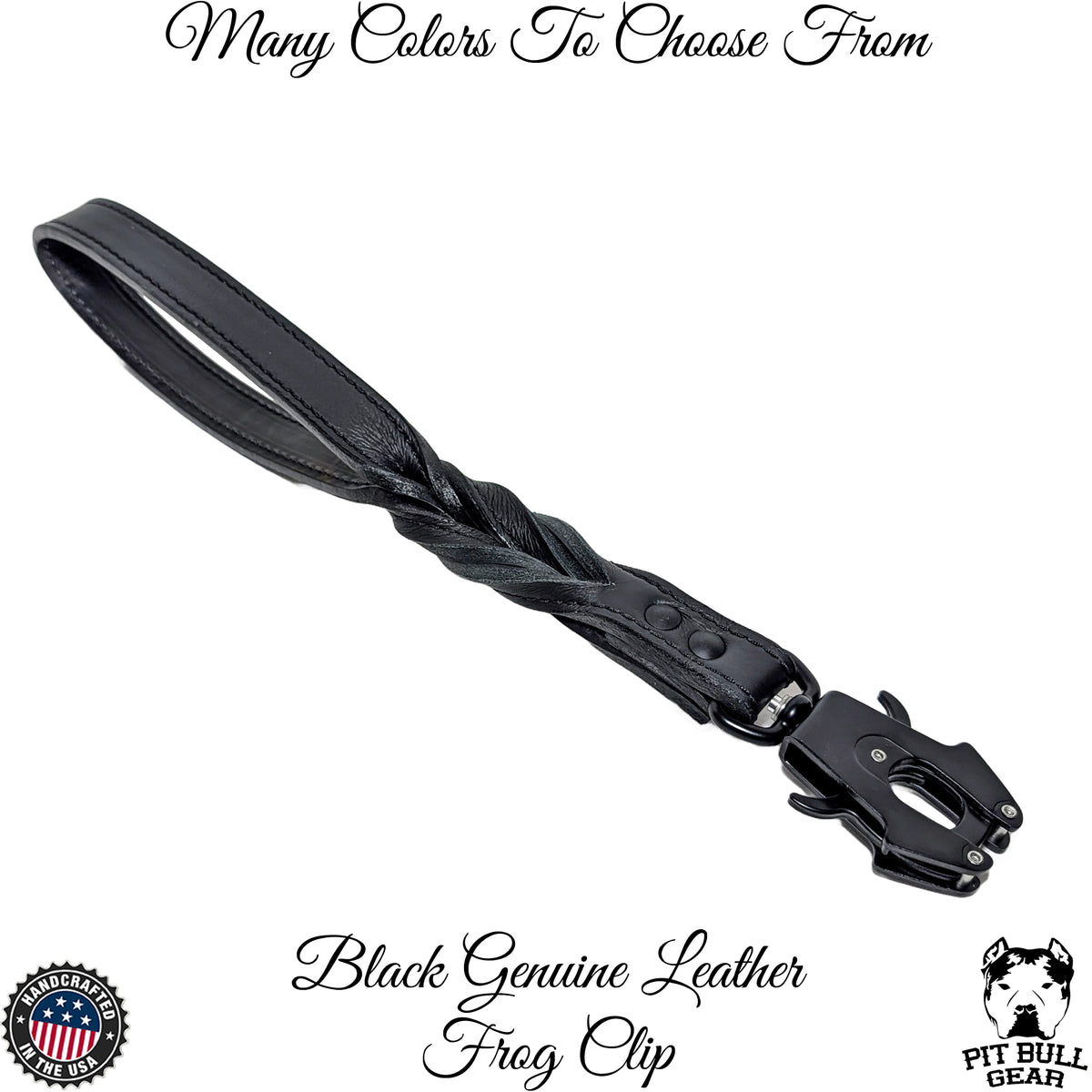 Leather Handle Traffic Lead - 15&quot;