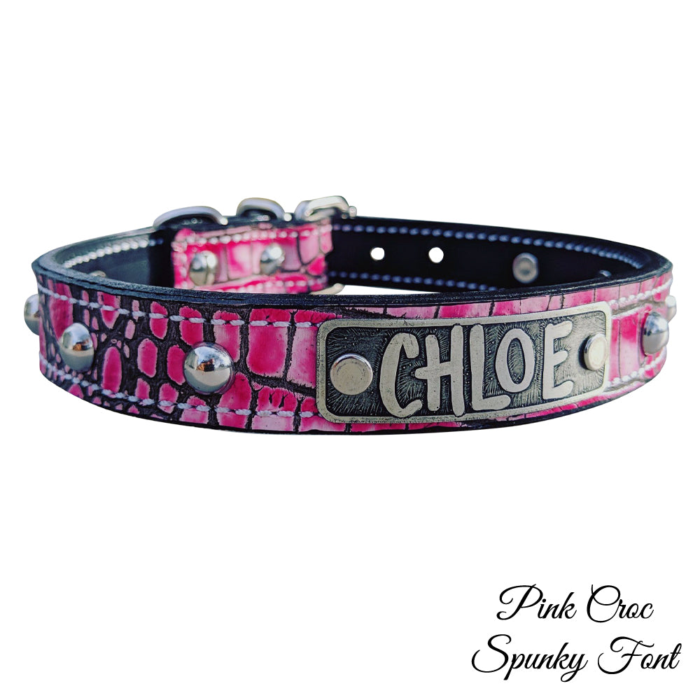 Pink Dreams' FDT Artisan Pitbull Leather Dog 【Collar】 with Adornments 1 1/2  inch (40 mm) wide : Pitbull Breed: Dog Harnesses, Collars, Leashes,  Muzzles, Breed Information and Pictures