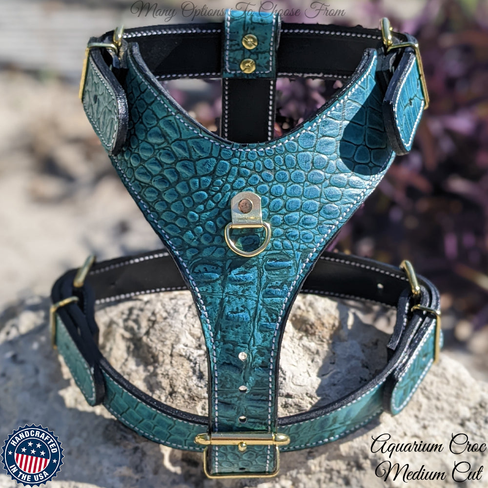 Colourful Chest Harness, Handmade Leather