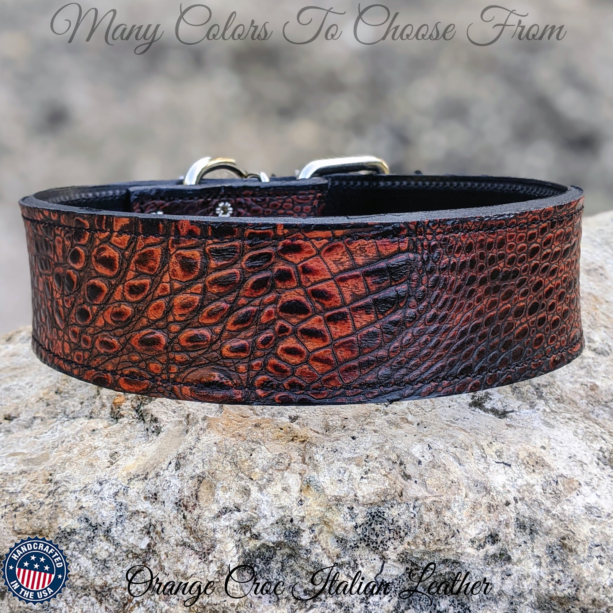 W1 - 2" Wide Leather Dog Collar